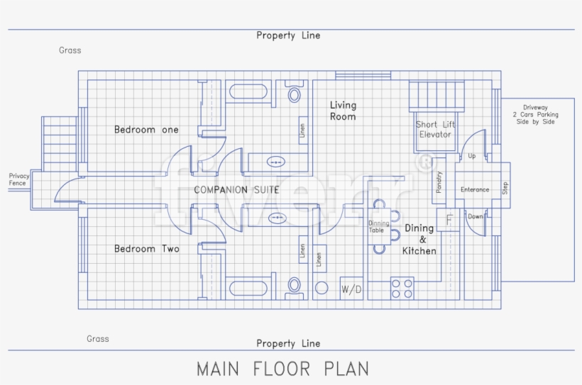 Grass Drawing Plan - Diagram, transparent png download