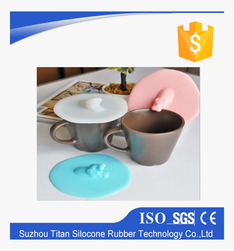 New Model Hot Selling Silicone Tea Cup Cover - Silicone, transparent png download