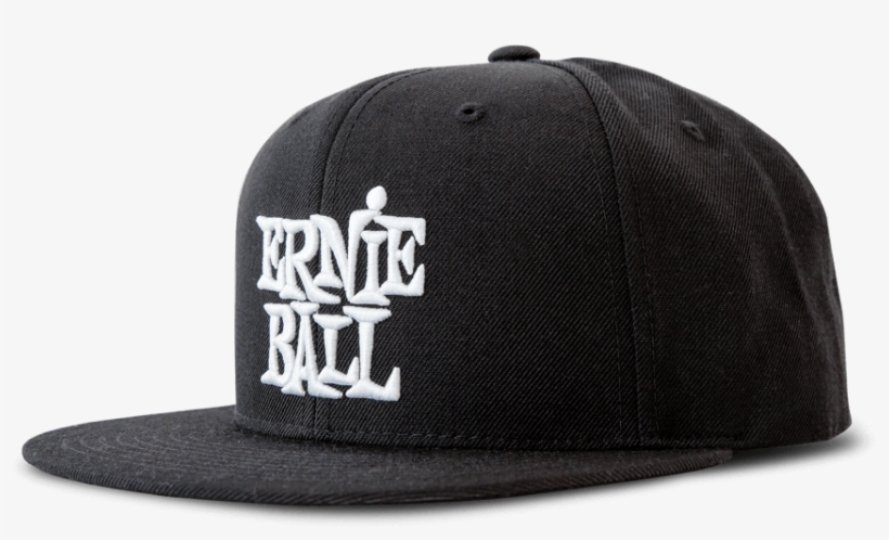 Black With White Stacked Ernie Ball Logo Hat Front - Hat, transparent png download