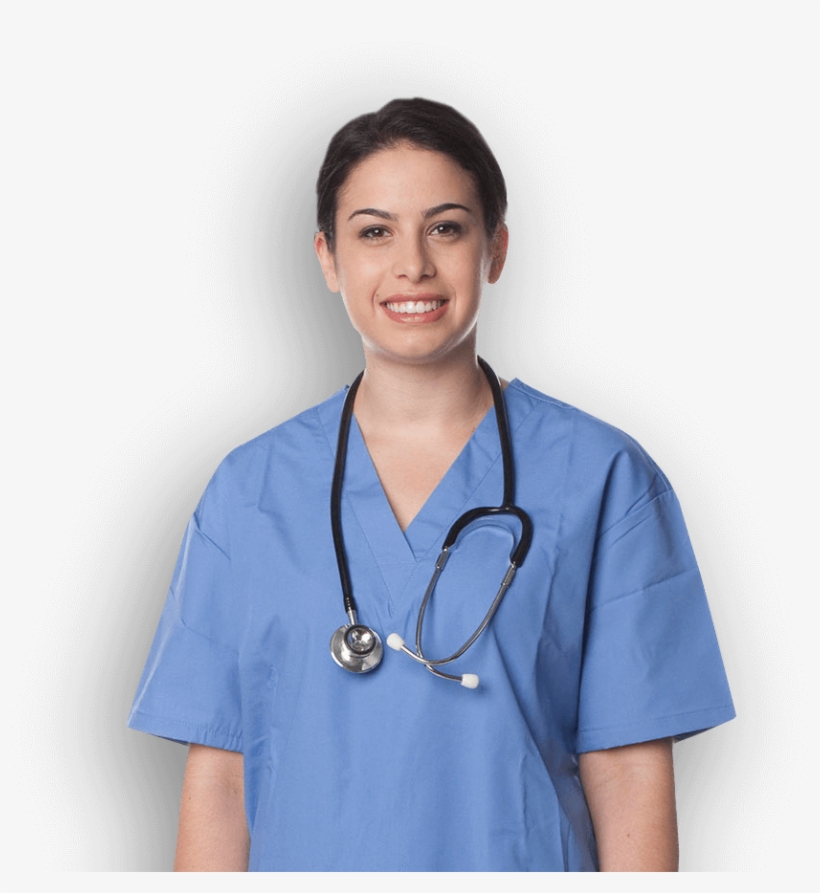 Nursing Student In Scrubs With Stethoscope - Nursing Student Png, transparent png download