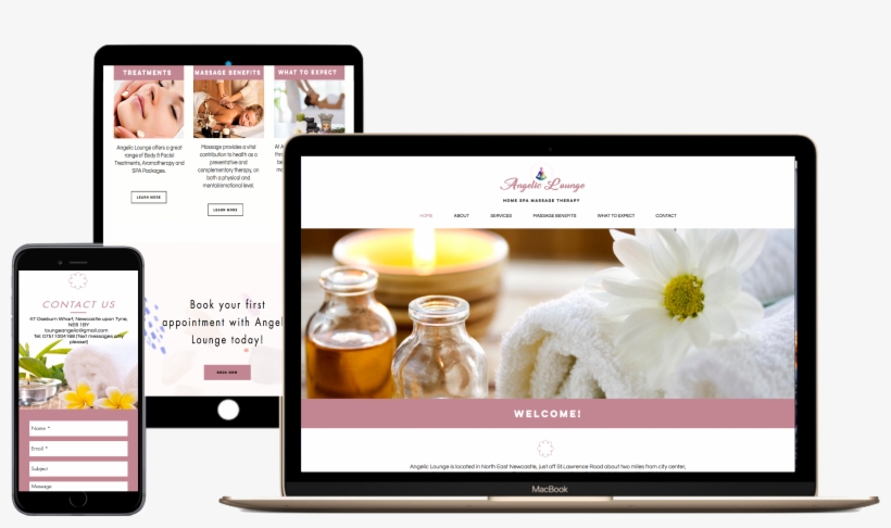 Angelic Lounge Website Portfolio Of Unique Biz Creative - Online Advertising, transparent png download