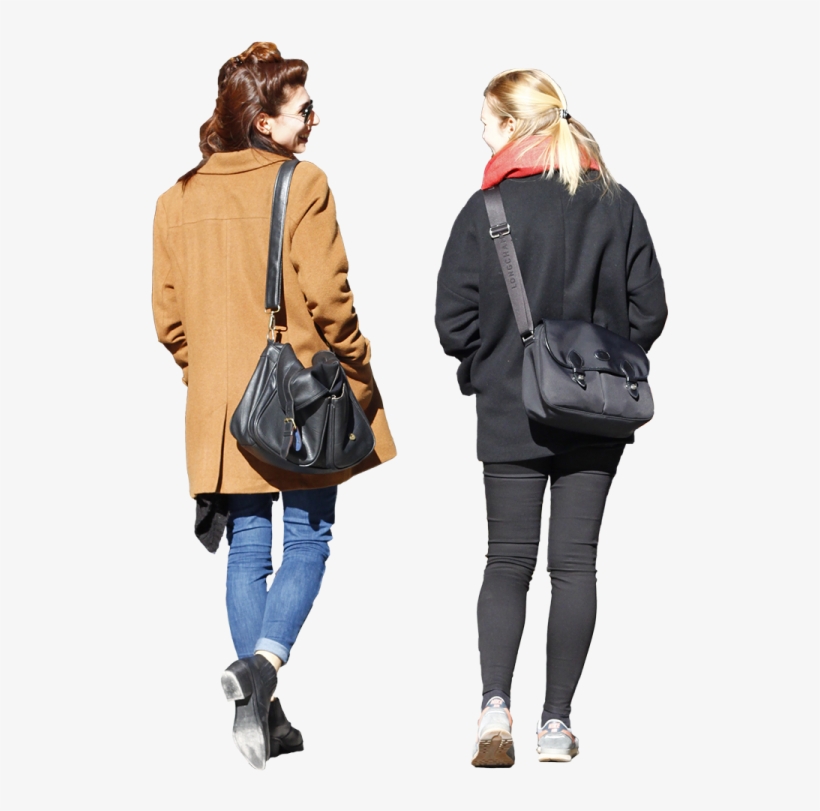 People Walking Away Png - Girl, transparent png download