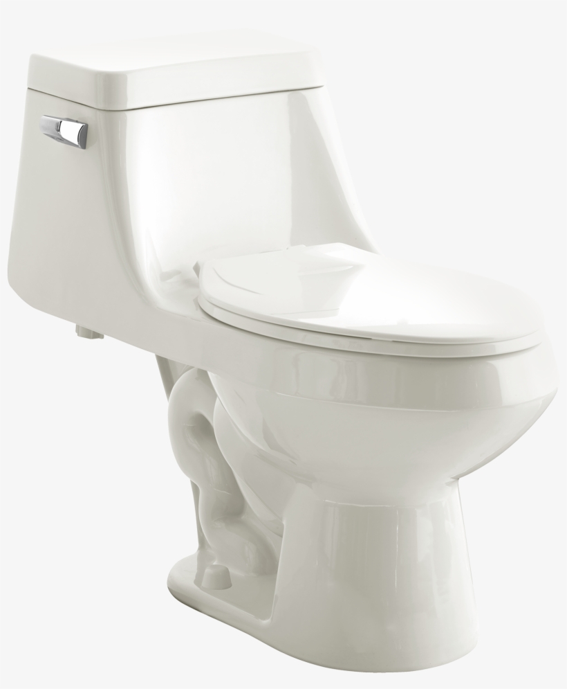 Fairfield Elongated One-piece - Fairfield 1 Piece 1.6 Gpf Single Flush Elongated Toilet, transparent png download