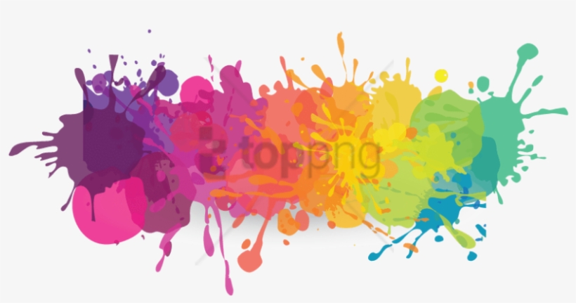 Free Png Download Colorful Paint Splatters Png Png - Colorful Text Design Banner, transparent png download
