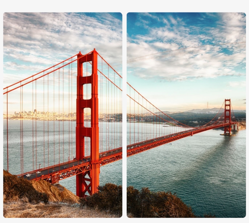 Golden Gate Bridge - Golden Gate Bridge San Francisco, transparent png download