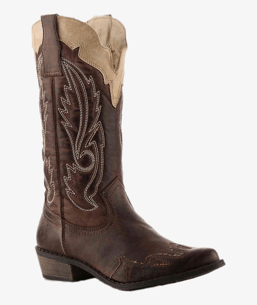 Brown Embroidered Women's Cowboy Boot - King Ranch Lucchese, transparent png download