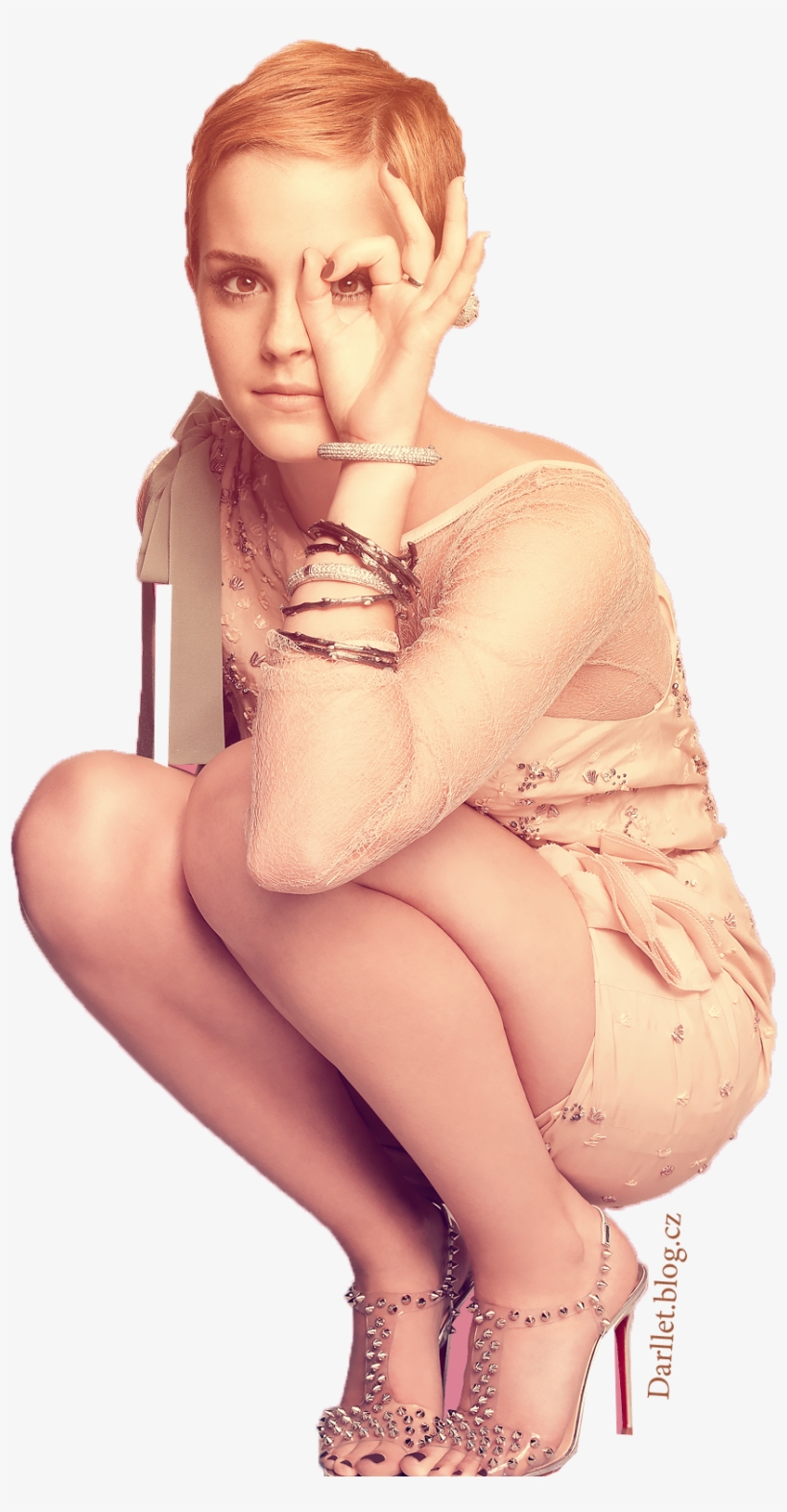 Emma Watson - Emma Watson In Pantyhos, transparent png download