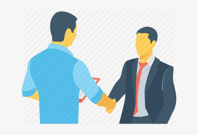 Flat Shake Hand Png, transparent png download