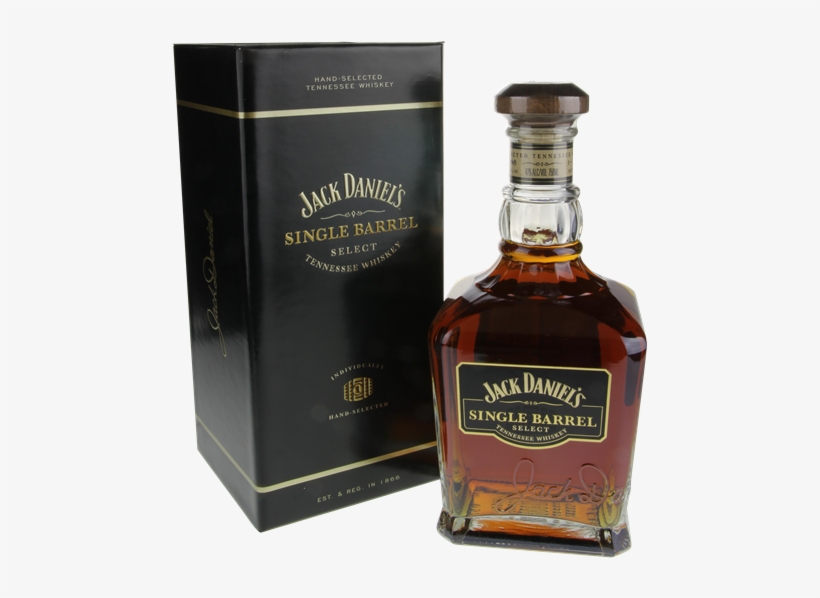 Jack Daniel's Single Barrel Select Tennessee Whiskey - Glass Bottle, transparent png download