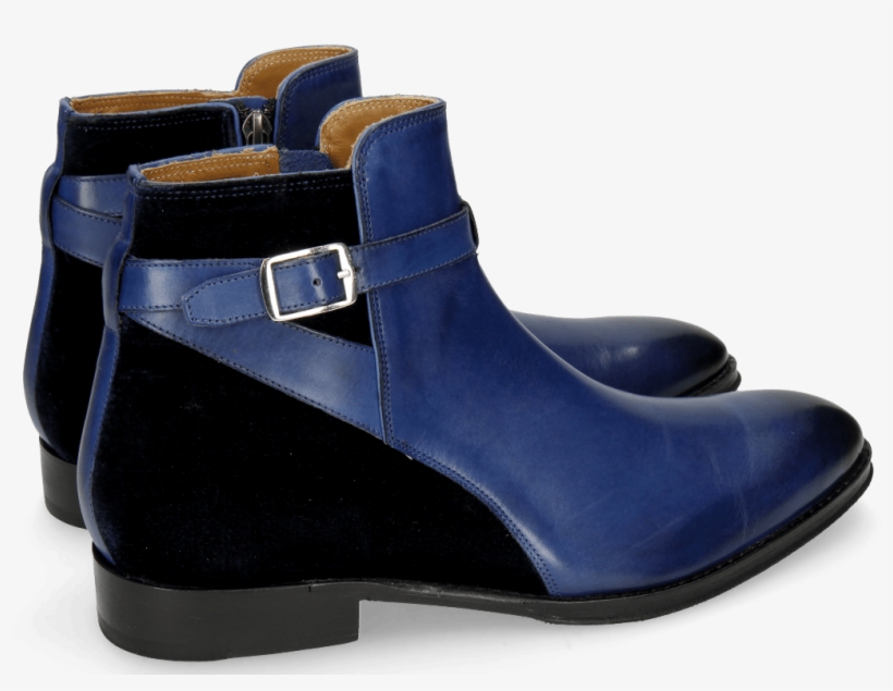 Ankle Boots Kane 1 Midnight Blue Velluto - High Heels, transparent png download
