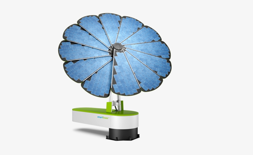 Smartflower Opens And Closes Based On Sun And Wind - Solar Sunflower, transparent png download