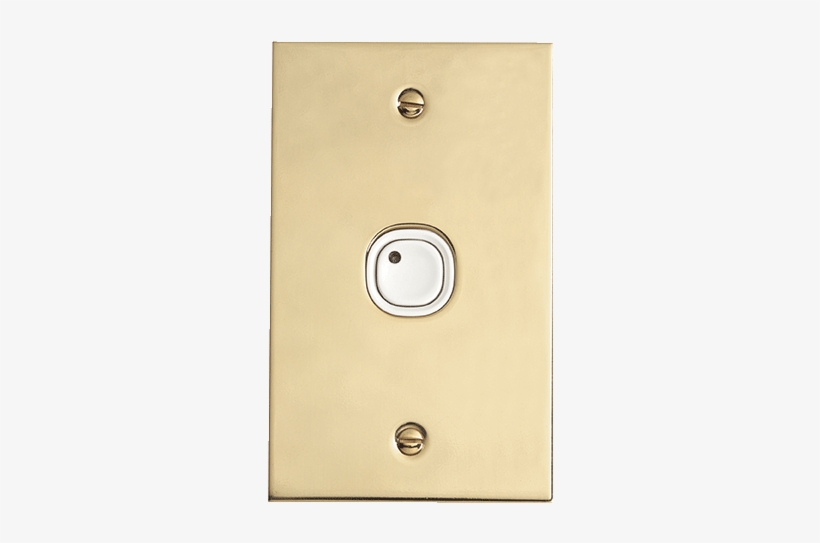 C-bus Metal Plate Wall Switches - Wood, transparent png download