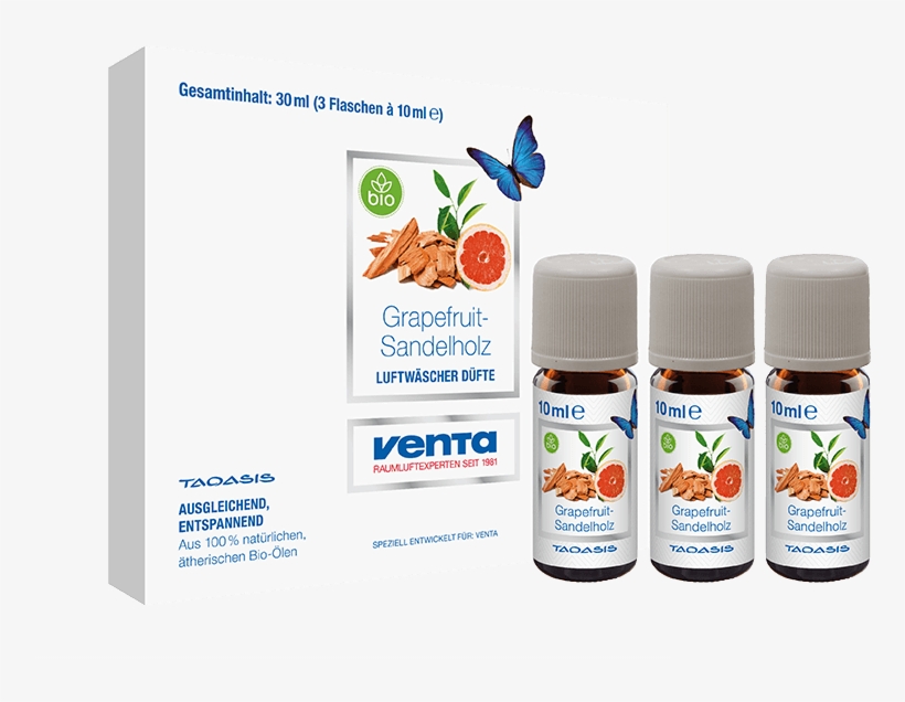 Venta Organic Fragrances Grapefruit-sandalwood - Plastic Bottle, transparent png download