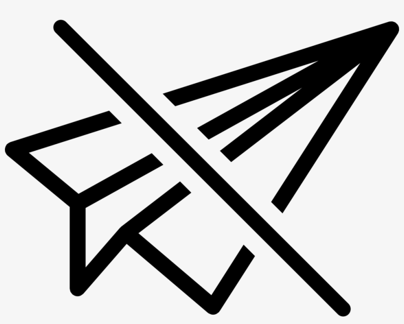 No Paper Plane Comments - Dibujo Avión De Papel, transparent png download