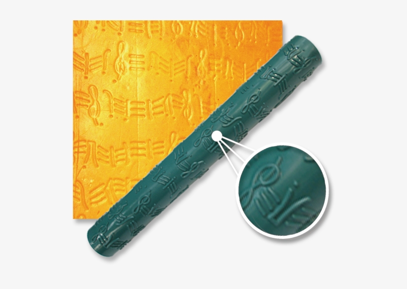 Rodillo Plastico Notas Musicales Código - Rodillo Notas Musicales, transparent png download