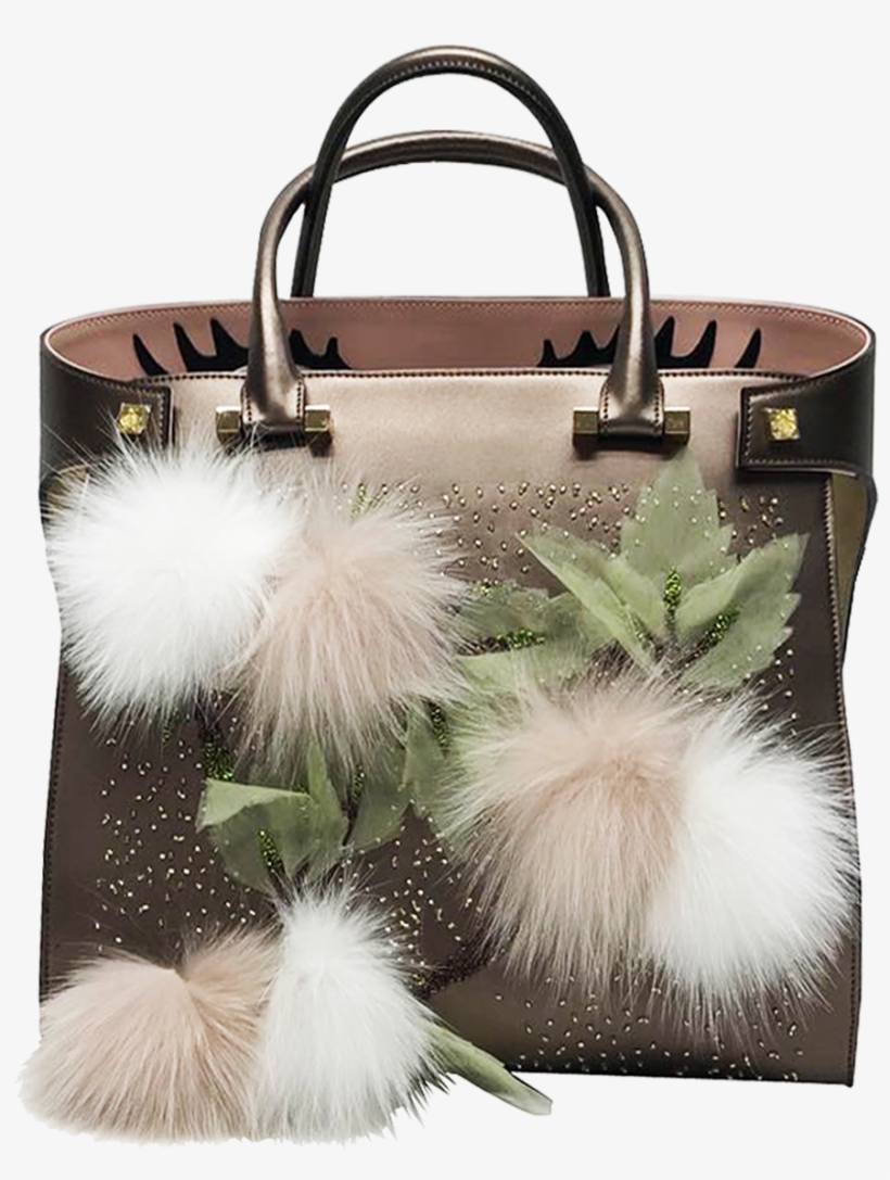 Paloma Eyes Fur Embroidery - Handbag, transparent png download