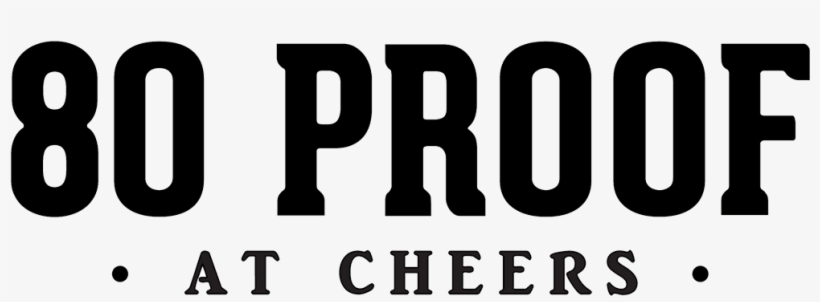 80 Proof Bar And Dining - Black-and-white, transparent png download