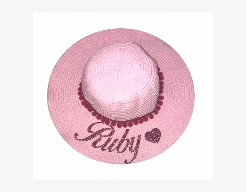 Pink Glitter Children's Personalised Hat - Bella Calçados, transparent png download