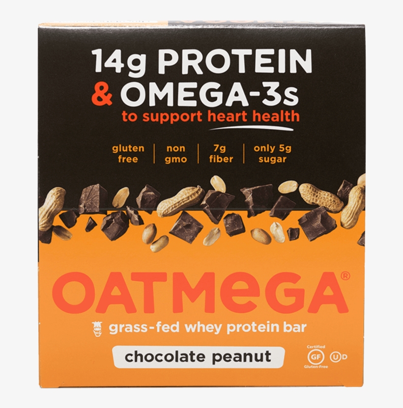 Oatmega Chocolate Peanut Crisp Protein Bar - Flyer, transparent png download