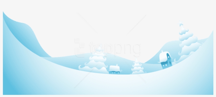 Blue Snowy Ground Png - Snowy Ground Clip Art, transparent png download