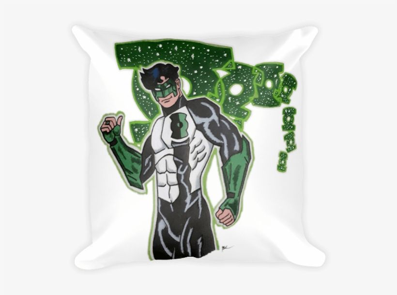 Green Lantern Square Pillow - Throw Pillow, transparent png download