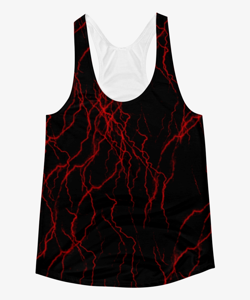 Red Lightning Tank - Active Tank, transparent png download