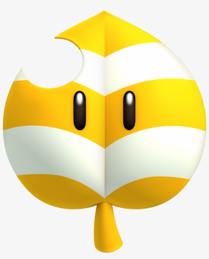 Coin Clipart Mario Bros - White Mario Leaf, transparent png download