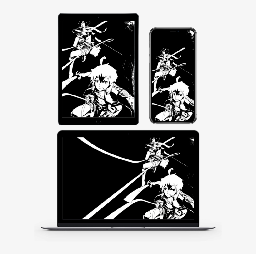 Sen And Kai Attack On Titan Wallpaper Cartoon Transparent Png