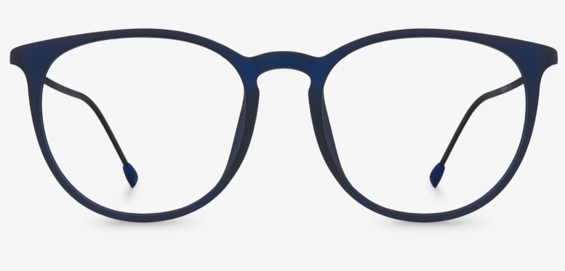 Nebula Blue Front View - Andy Wolf Brille Braun, transparent png download