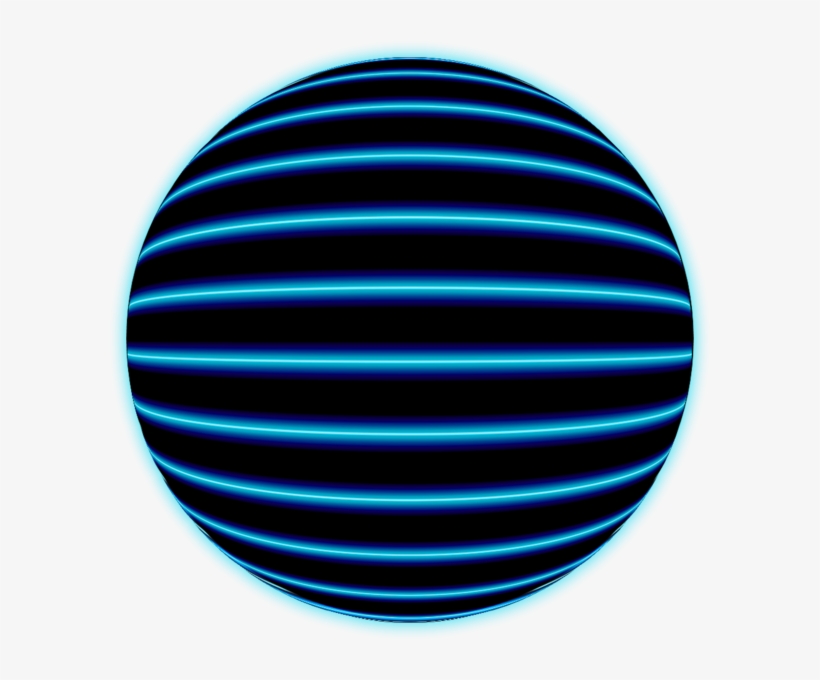 Blue Glow Ball - Glowing Ball Зтп, transparent png download