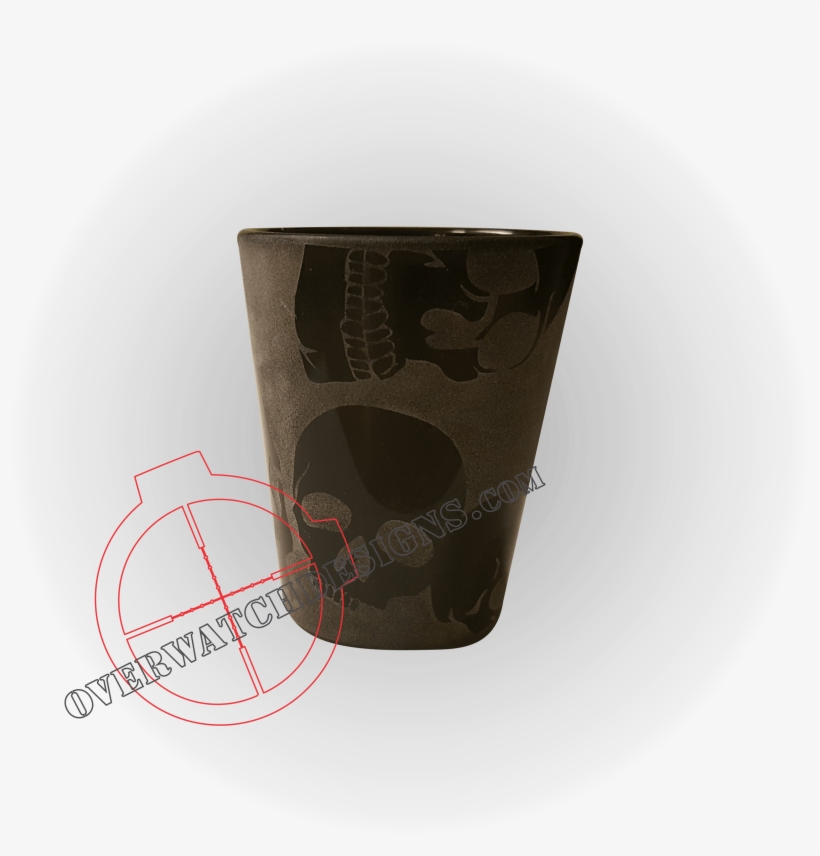 Skull Shot Glass - Paper Bag, transparent png download