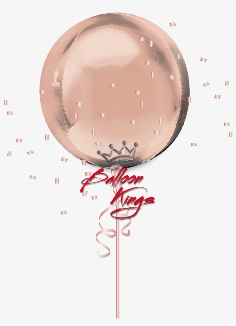 21" Orbz Rose - Sphere, transparent png download