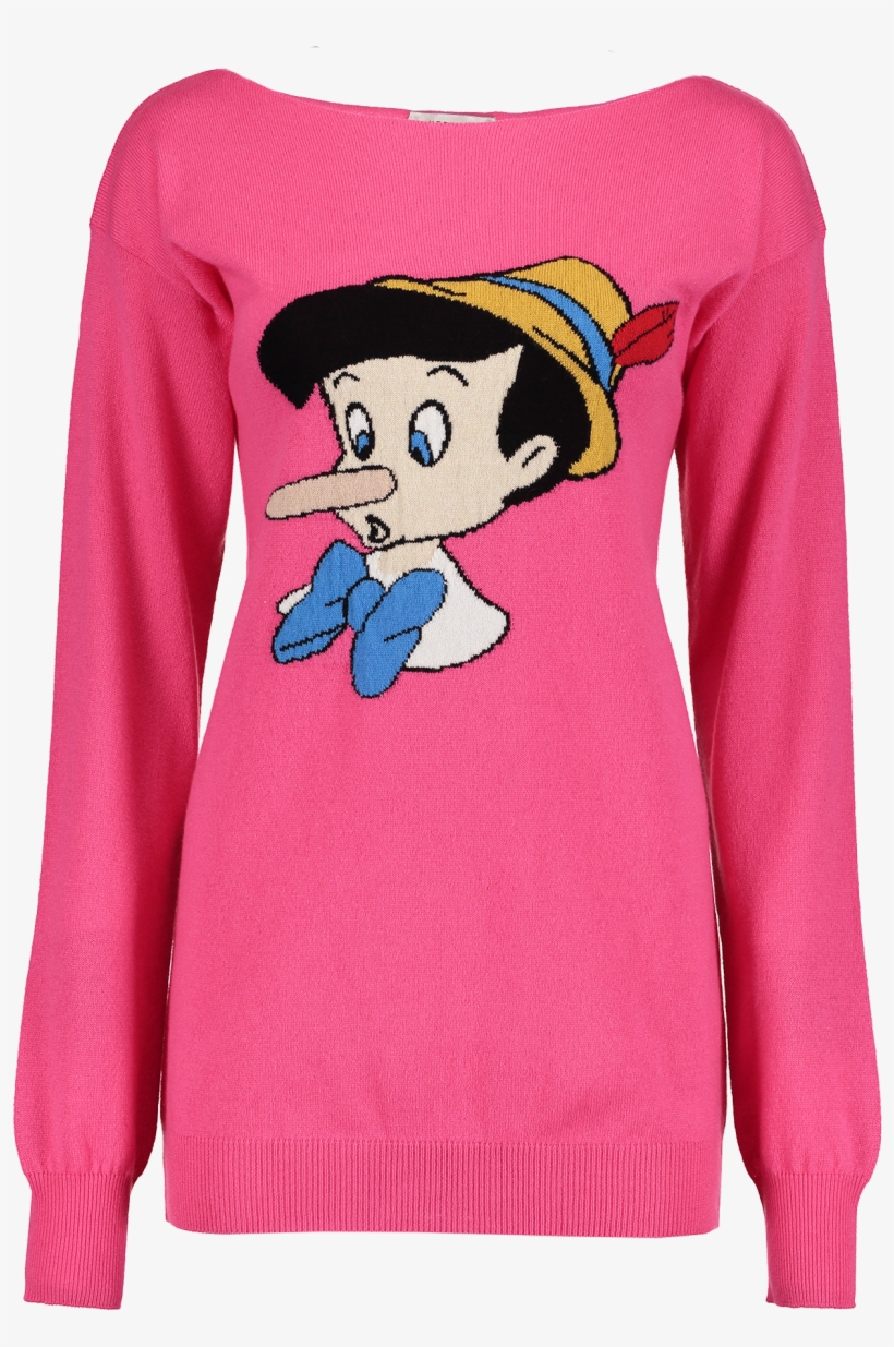 Pinocchio Crewneck Sweater - Cartoon, transparent png download