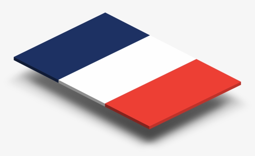 France Flag In Rich Quality Definition - Paper, transparent png download