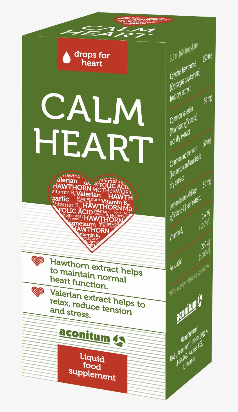 Calm Heart Drops - Heart, transparent png download