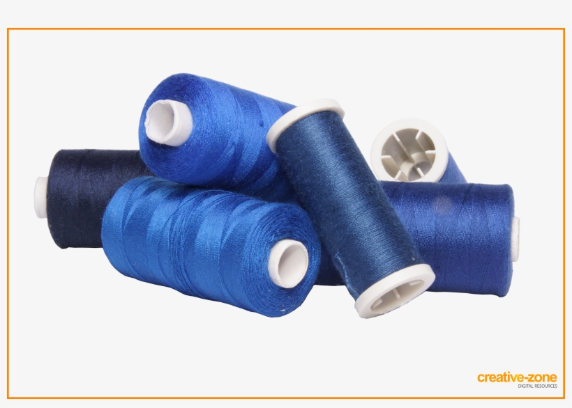 Blue Sewing Threads - Thread, transparent png download
