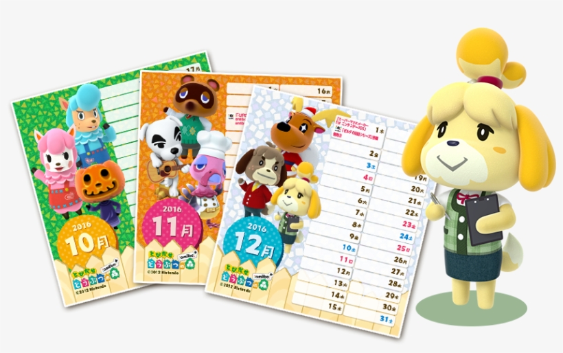 21) Animal Crossing Calendar (oct. Nov.) / Noah's - Cartoon, transparent png download
