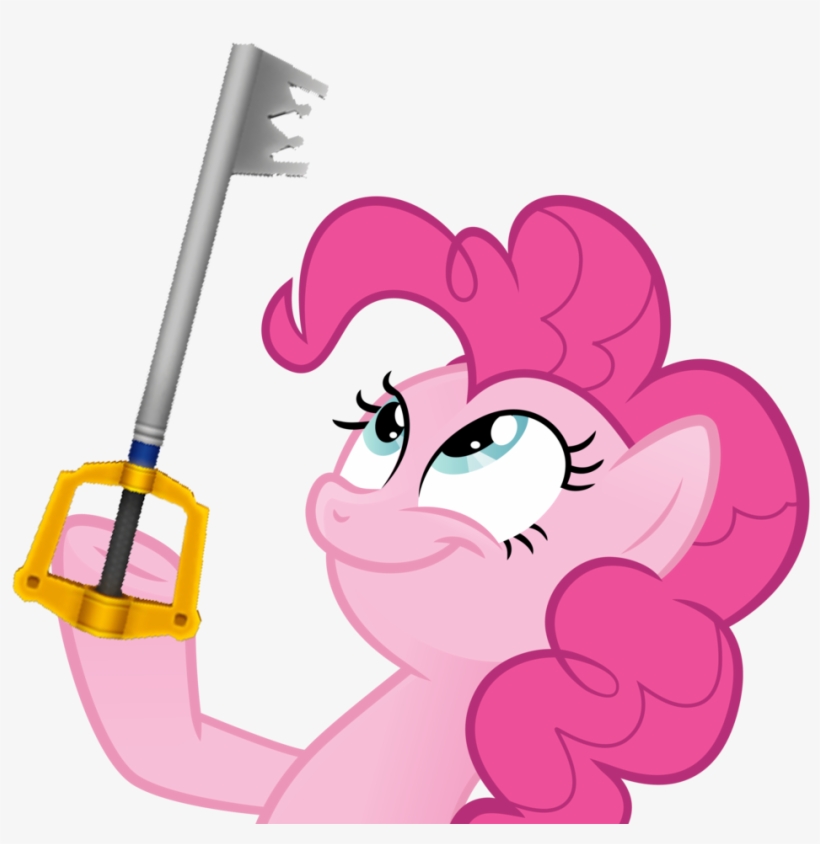 Earth Pony, Female, Keyblade, Kingdom Hearts, Look - Pinkie Pie Meme Face, transparent png download