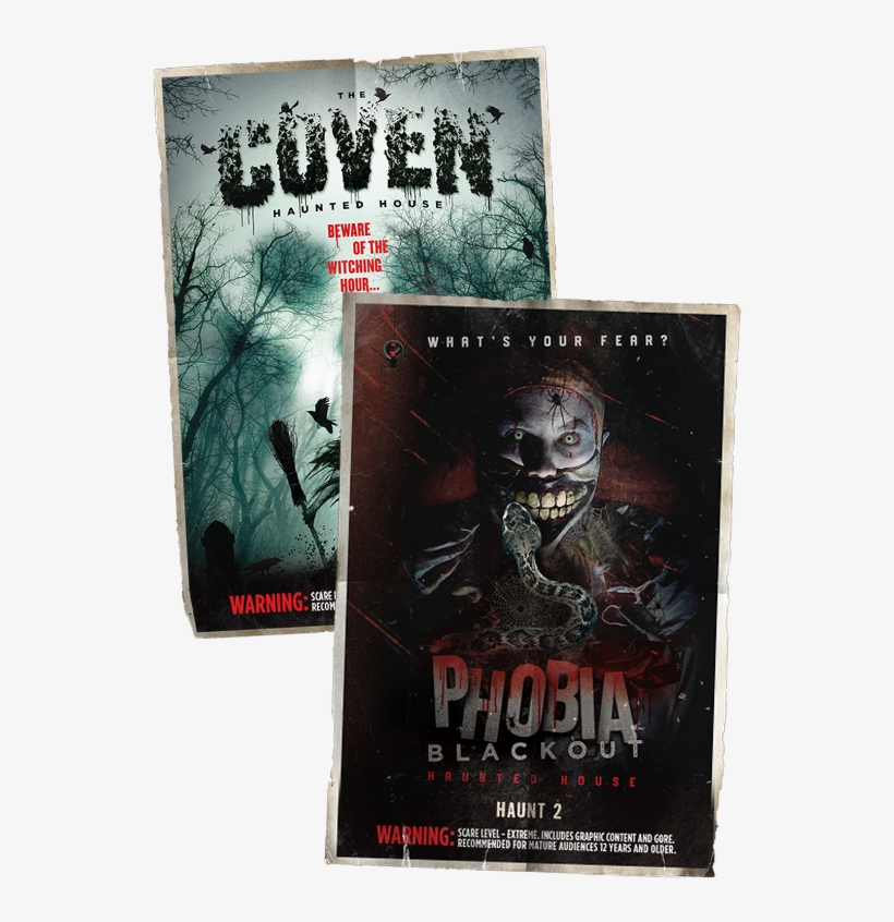 Experience Both Haunted Houses And Save - Spooktober Phobia, transparent png download