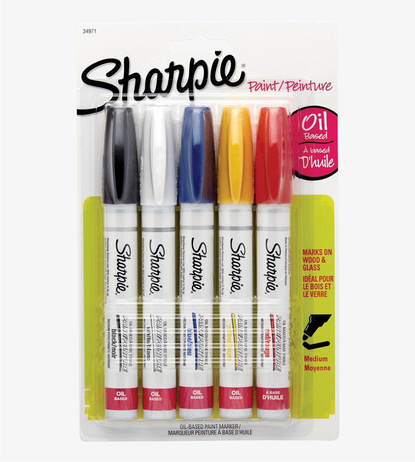 Sharpie® Paint Markers Medium Tip Assorted Colours - Sharpie Paint Markers, transparent png download