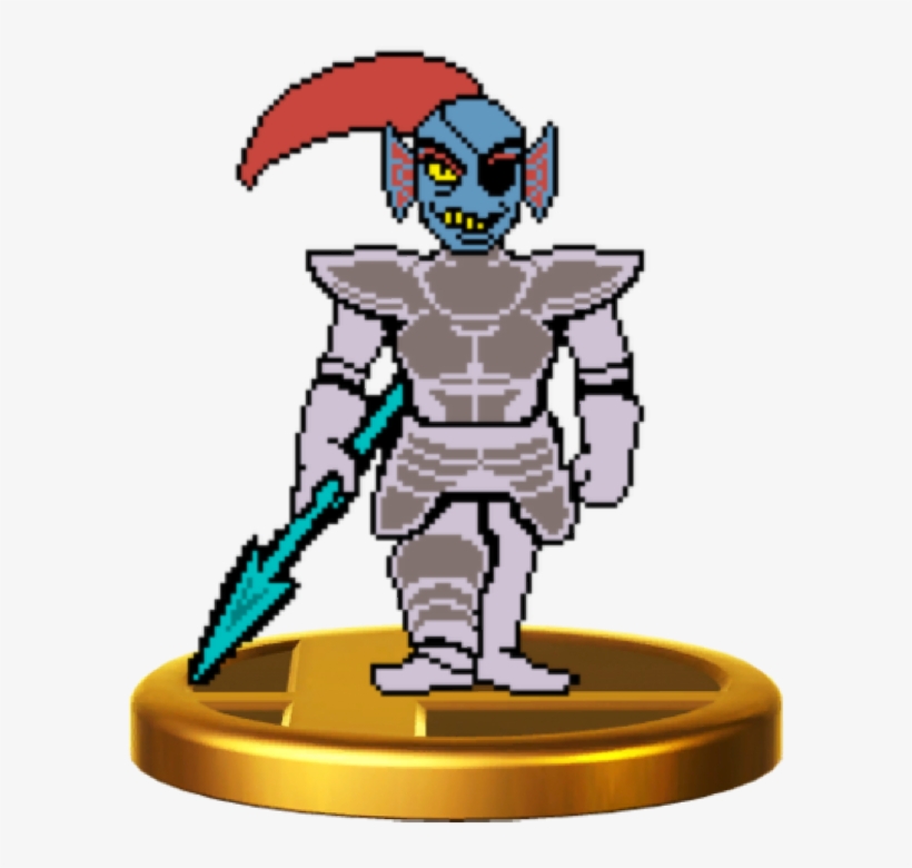 Undyne Is A Non-playable Character In Smash Bros Lawl - Cartoon, transparent png download