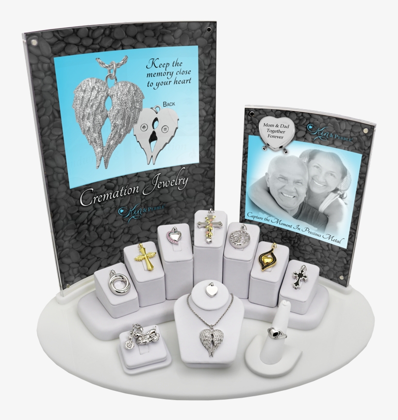 11- Piece Cremation Jewelry Display With Vertical Signage - Sketch, transparent png download