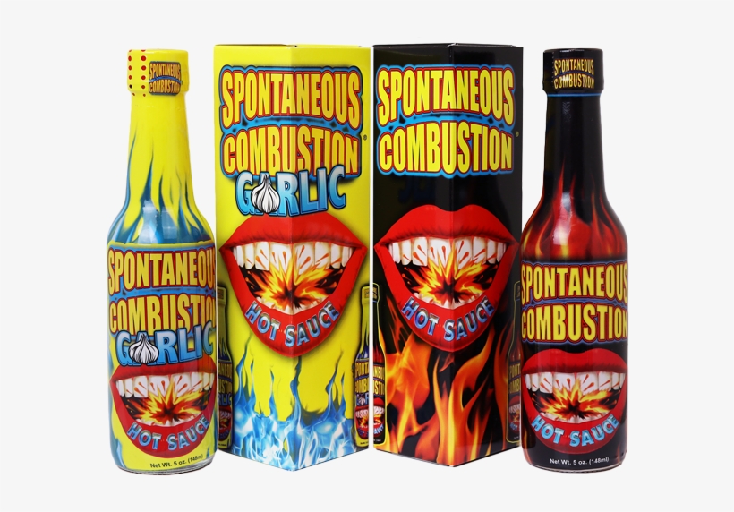 Spontaneous Combustion Hot Sauce 2pk $15 - Spontaneous Combustion Hot Sauce, transparent png download