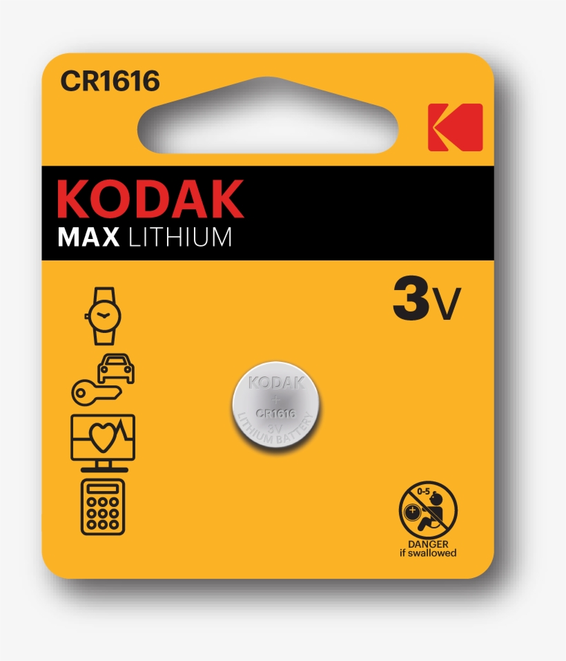 Kodak Lithium Button Cell - Kodak Max Super Alkaline, transparent png download