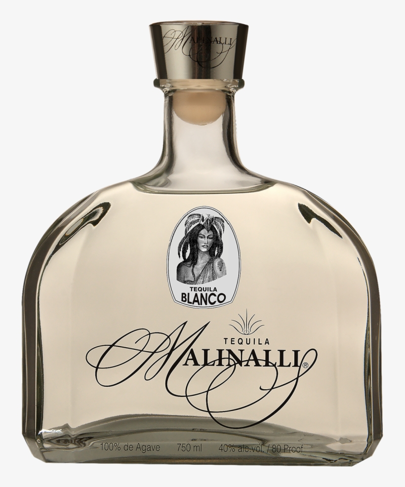 Malinalli Tequila Blanco - Glass Bottle, transparent png download