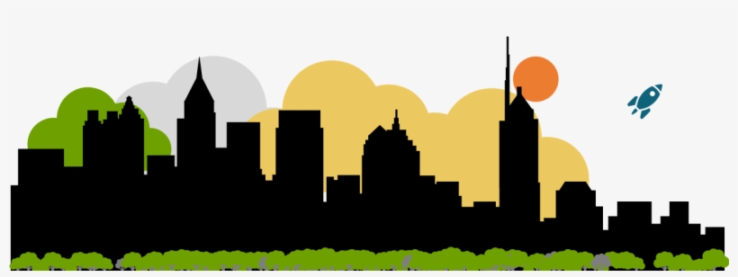 Rewarding Risk Done Righttm - Atlanta Skyline Silhouette, transparent png download