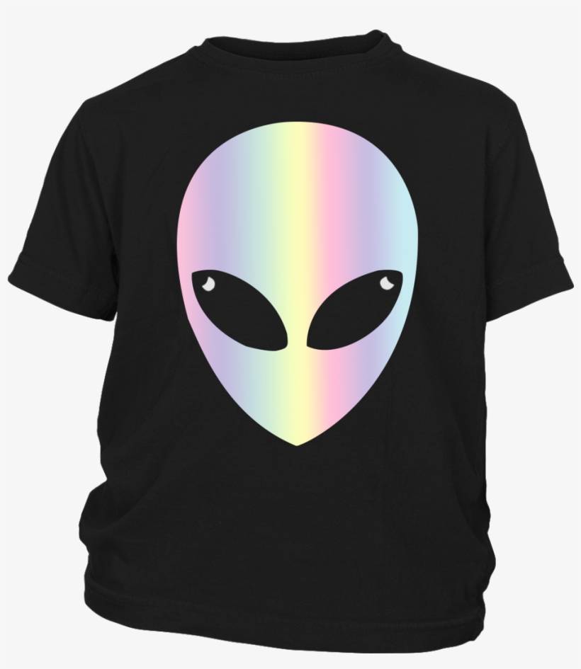 Cute Colorful Alien Head T Shirt - Shirt, transparent png download