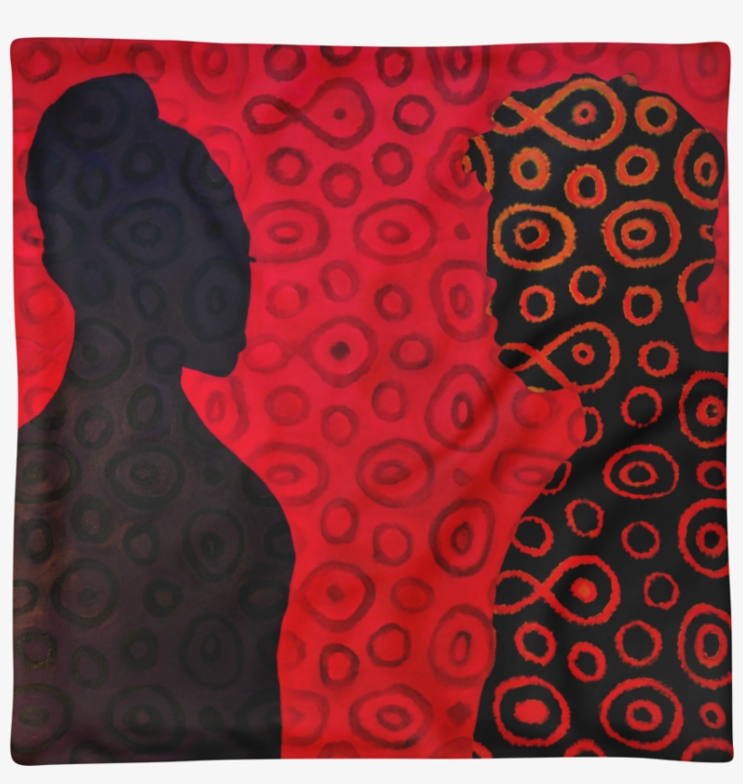 Red- Square Pillow Case Only - Motif, transparent png download