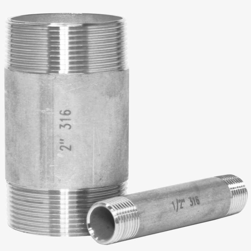 Home / Pipes And Fittings / Barrel Nipple Ss316 - Bullet, transparent png download