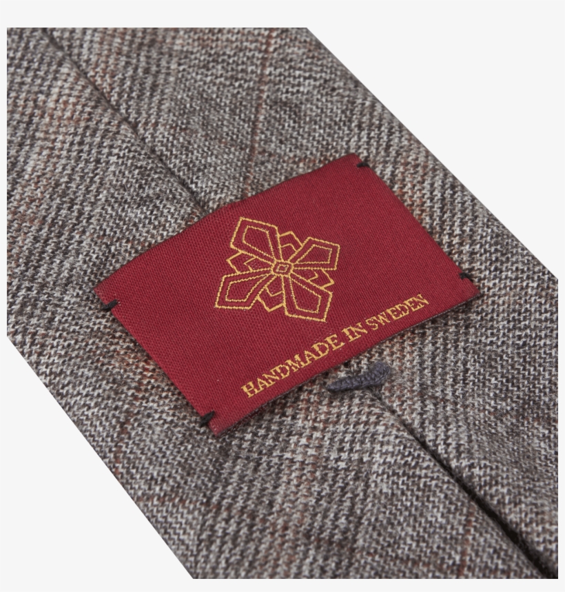 Dreaming Of Monday Grey Red Square Wool Tie Tip Tag - Stitch, transparent png download